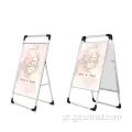 60x90 Poster Stand para publicidade prateada a placa